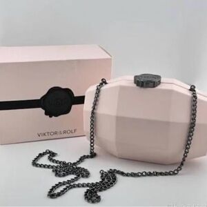 Viktor & Rolf Blush Pink Clutch with Chain